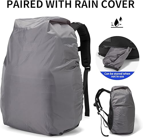 Miniatura 43 de Wotony Mochila táctica militar, mochila para hombres pequeña bolsa táctica de asalto negro