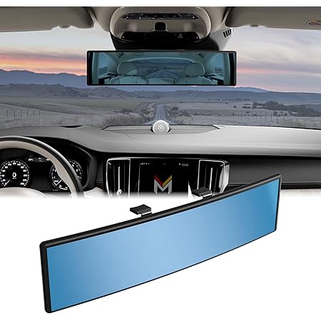 Lelecar 17" Vision Panoramic Rear View Mirror Day/Night Wide Angle Convex For Universal Car Truck SUV : Buy Online At Best Price In KSA - Souq Is Now - Foto 7