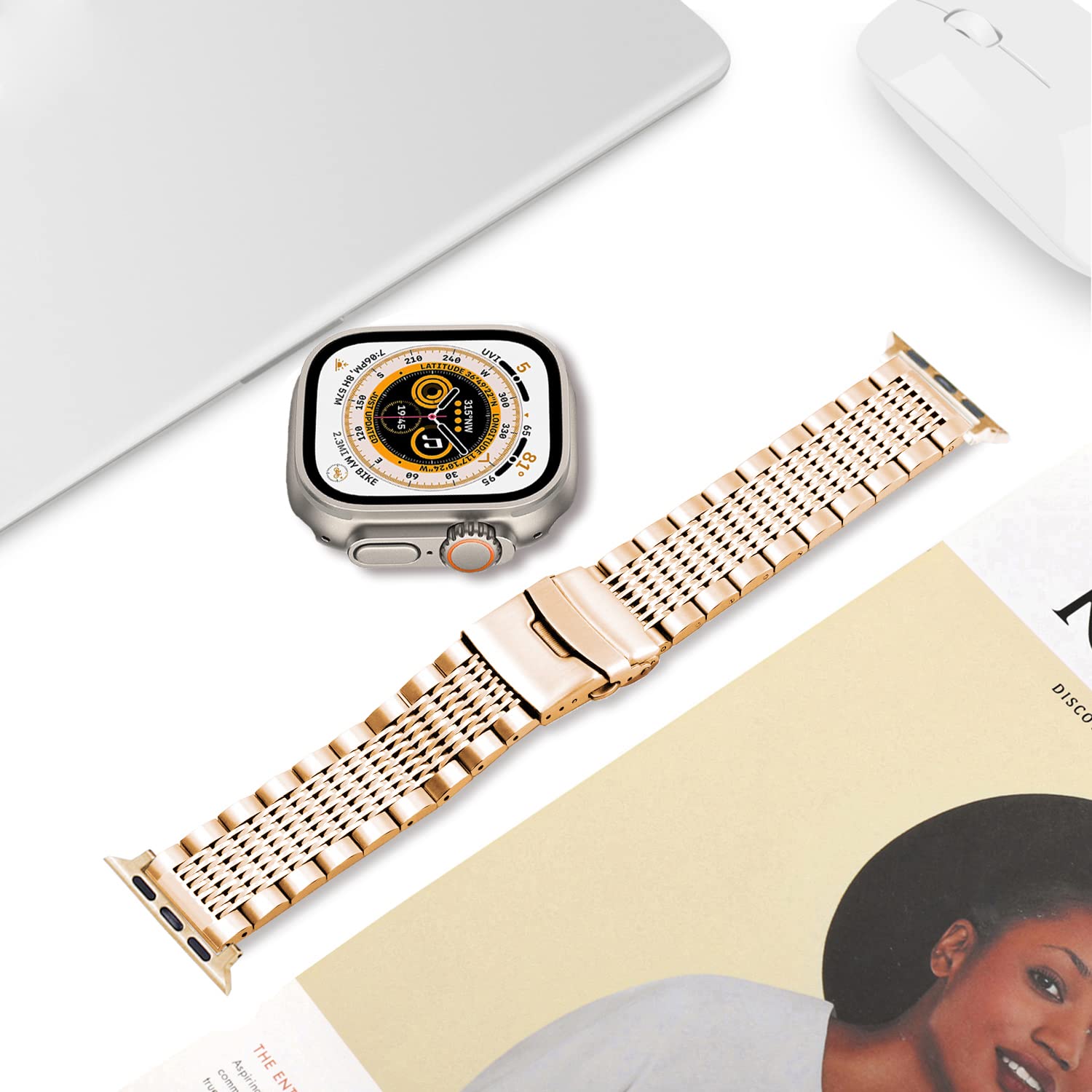 DEALELE Strap Compatible with iWatch 42mm 44mm 45mm 49mm - Image 3