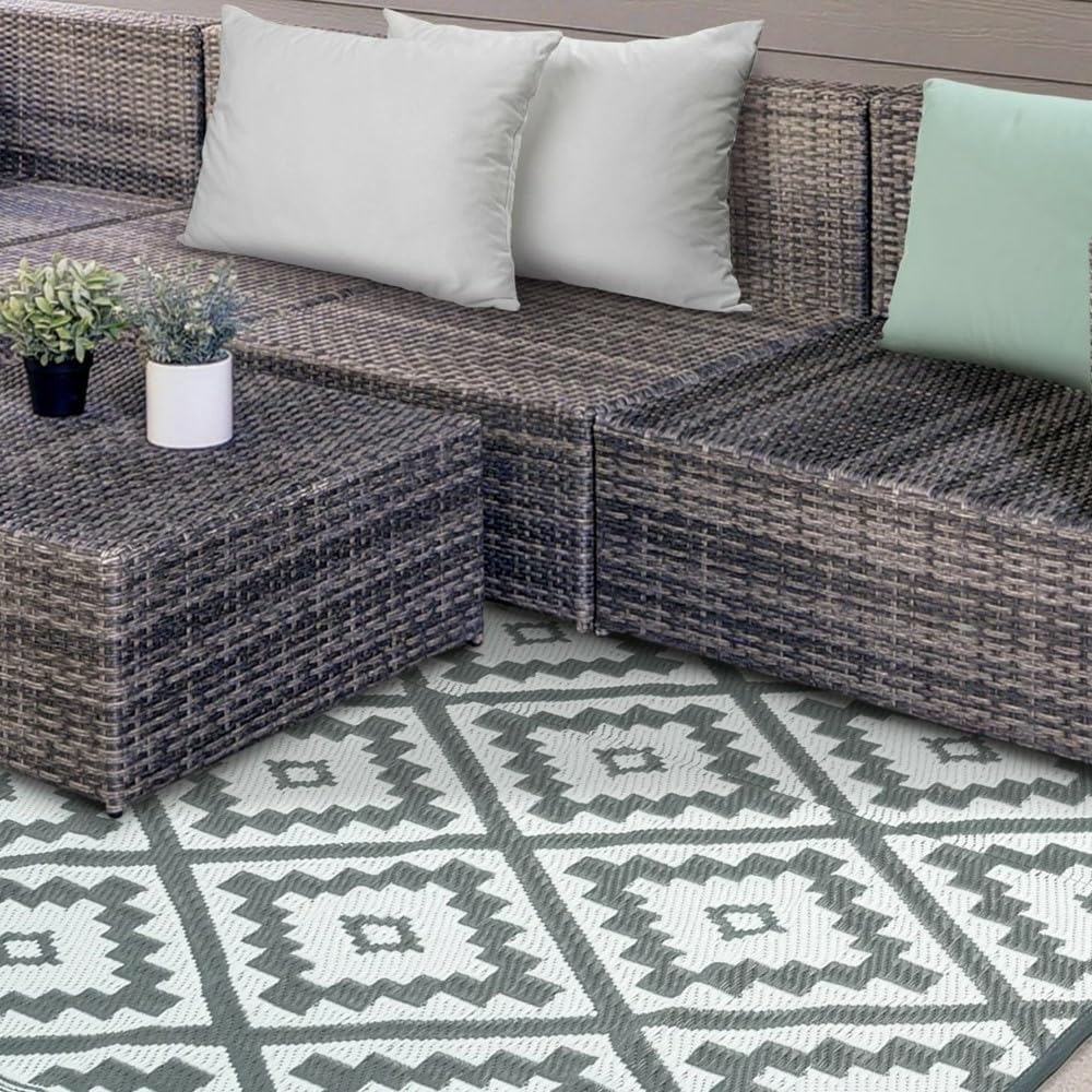 Tapete exterior rectangular reversible