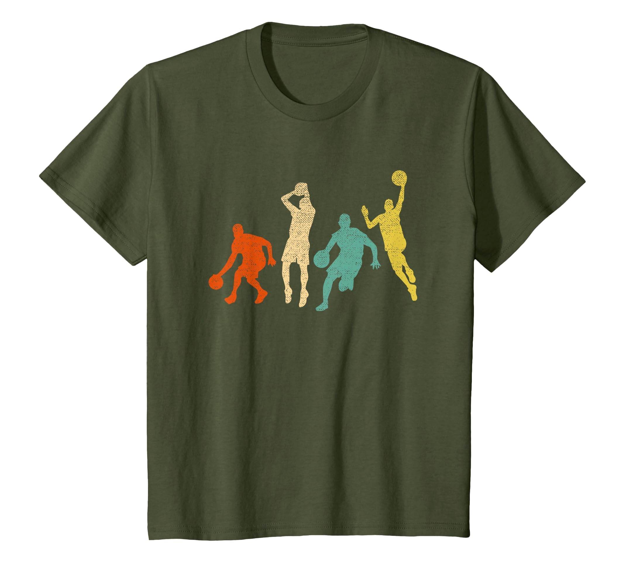 Vintage Basketball Ball Graphic Design Basketball Fan Player T-Shirt