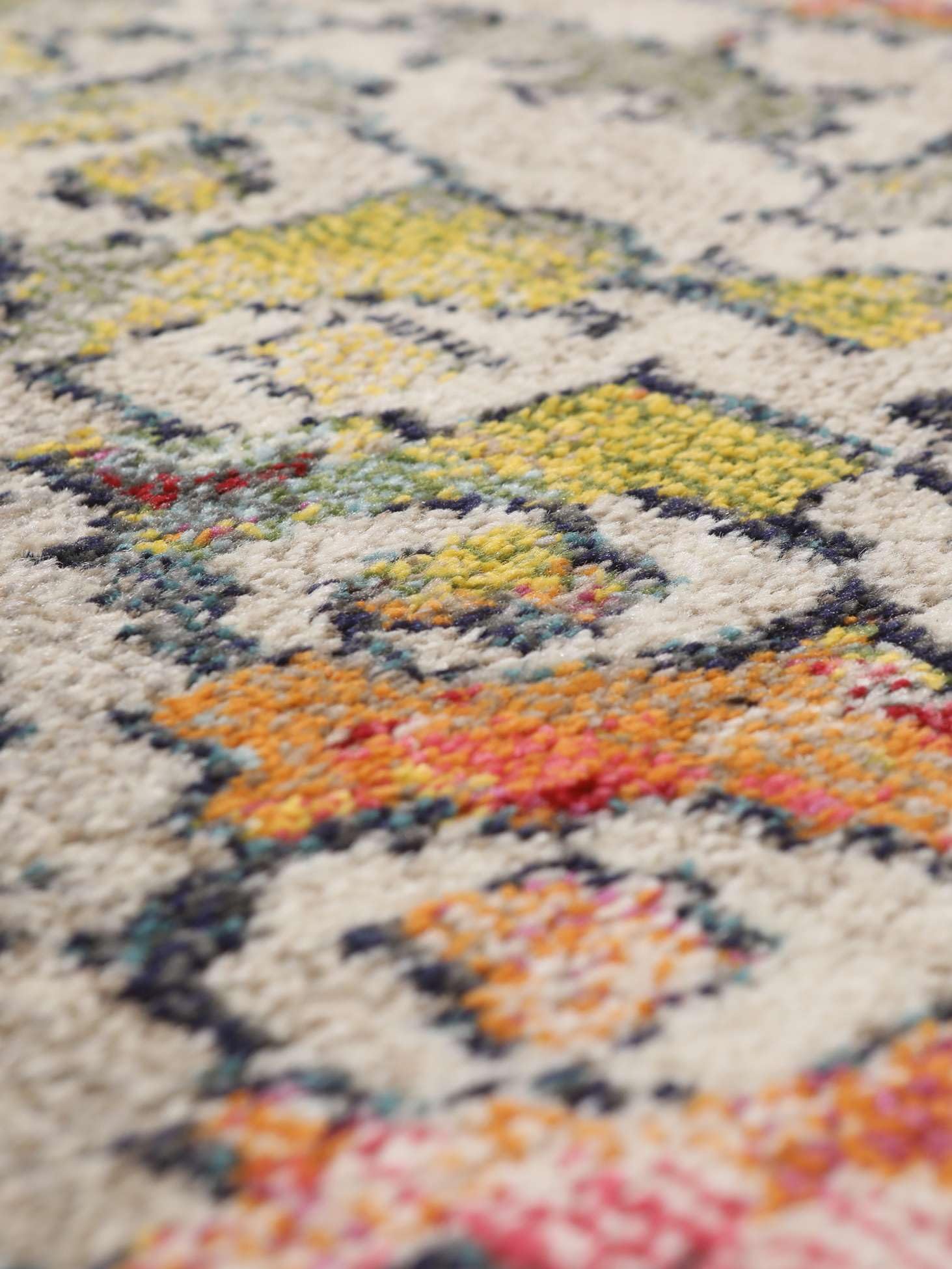 RugVista Kaleidoscope Alfombra, 160 x 230 cm, Multi | Rectangular, Pelo medio, Limpieza en seco, Oeko-Tex 100, Sala de estar, Comedor, Dormitorio, Cocina