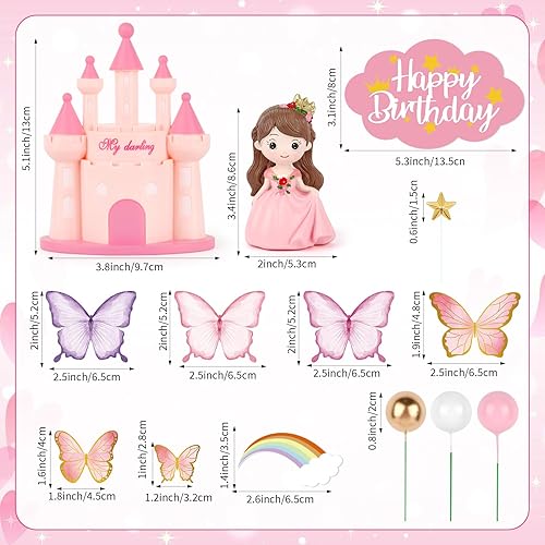 Miniatura 255 de Hooqict 26 piezas de decoraciones de pasteles de los años 80 y 90, decoraciones retro de los años 80 de hip hop con bolas de purpurina para cupcakes