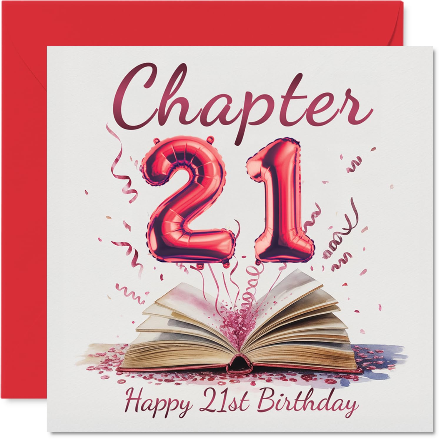 21st Birthday Cards for Women and Men, Start of Another Chapter