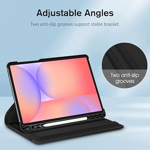 Vista 4 de Fintie Funda giratoria para Samsung Galaxy Tab S10 Lite/S10 FE/ S9 FE 5G 10.9 pulgadas/Tab S9 11 pulgadas con soporte para bolígrafo S, cubierta