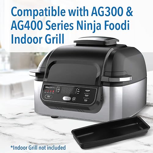 Miniatura 2 de Impresa Veggie Bandejas para parrillas Ninja Foodi serie AG400 y AG300  Bandeja antiadherente para cocinar verduras, huevos y más  Accesorio de