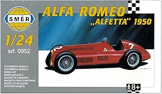Semar SMC24952 1/24 Alfa Romeo Alfetta 1950 Plastic Model, Molded Color