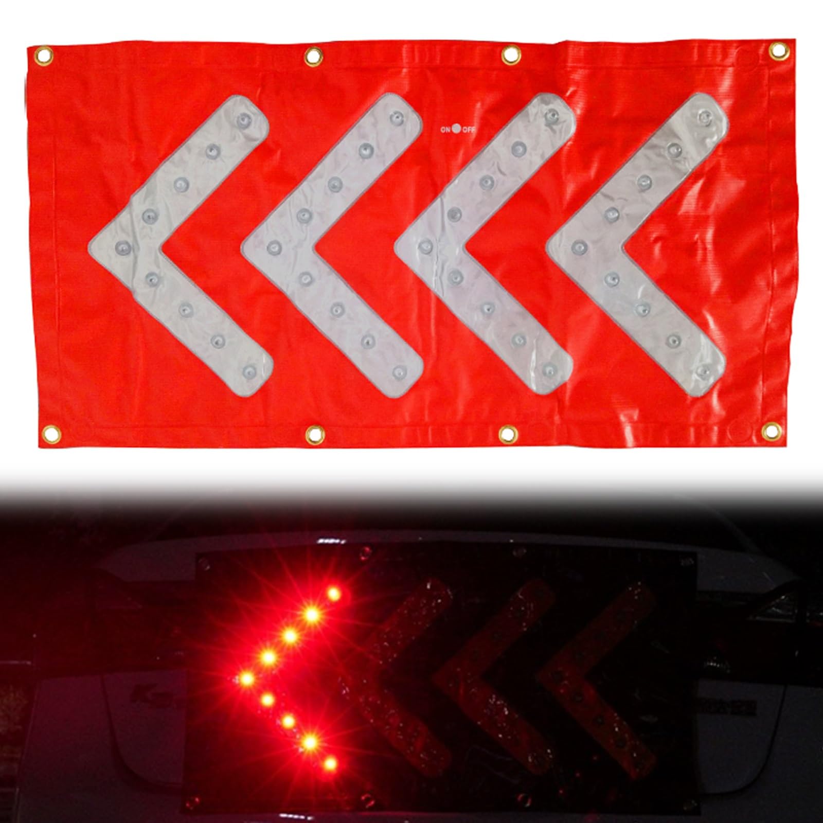 Panneaux de signalisation routière à LED pliables pour forces de l'ordre