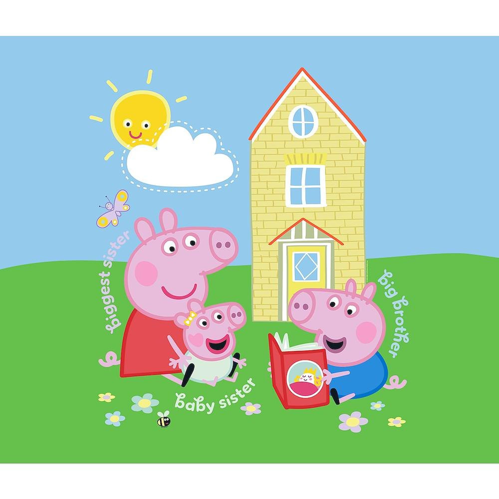 CafePress Peppa Pig: Siblings King Duvet Cover, Printed Comforter Cover, Unique Bedding