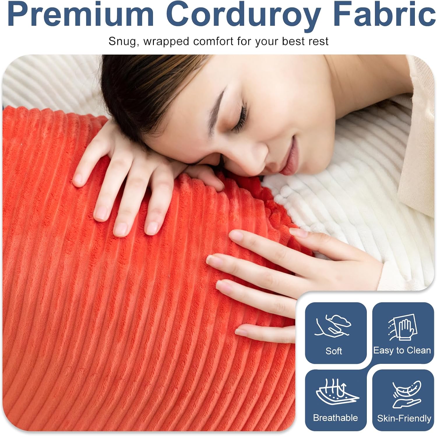 Giant Bean Bag Chair for Adults, Shredded Foam Floor Lounge Chair with Arms