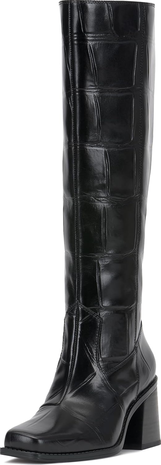 Vince Camuto Women's Sangeti Stacked Heel Knee High Boot Fashion