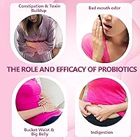 Vista 7 de Probióticos para mujeres, 120 comprimidos, 120 mil millones de UFC, 20 cepas, contiene arándano prebiótico orgánico, suplemento probiótico