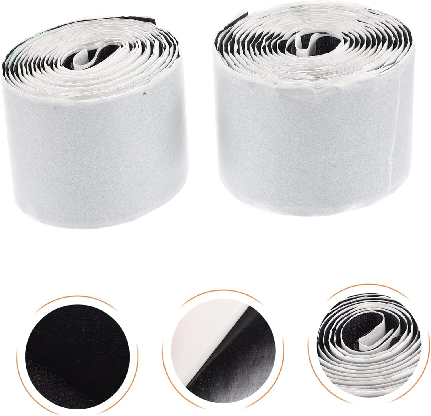 BESTonZON 2rolls Guitar Fasteners Strong Adhesive Hook and Tape for Electric Guitar Pedals Velour Hook for Easy Installation and Performance