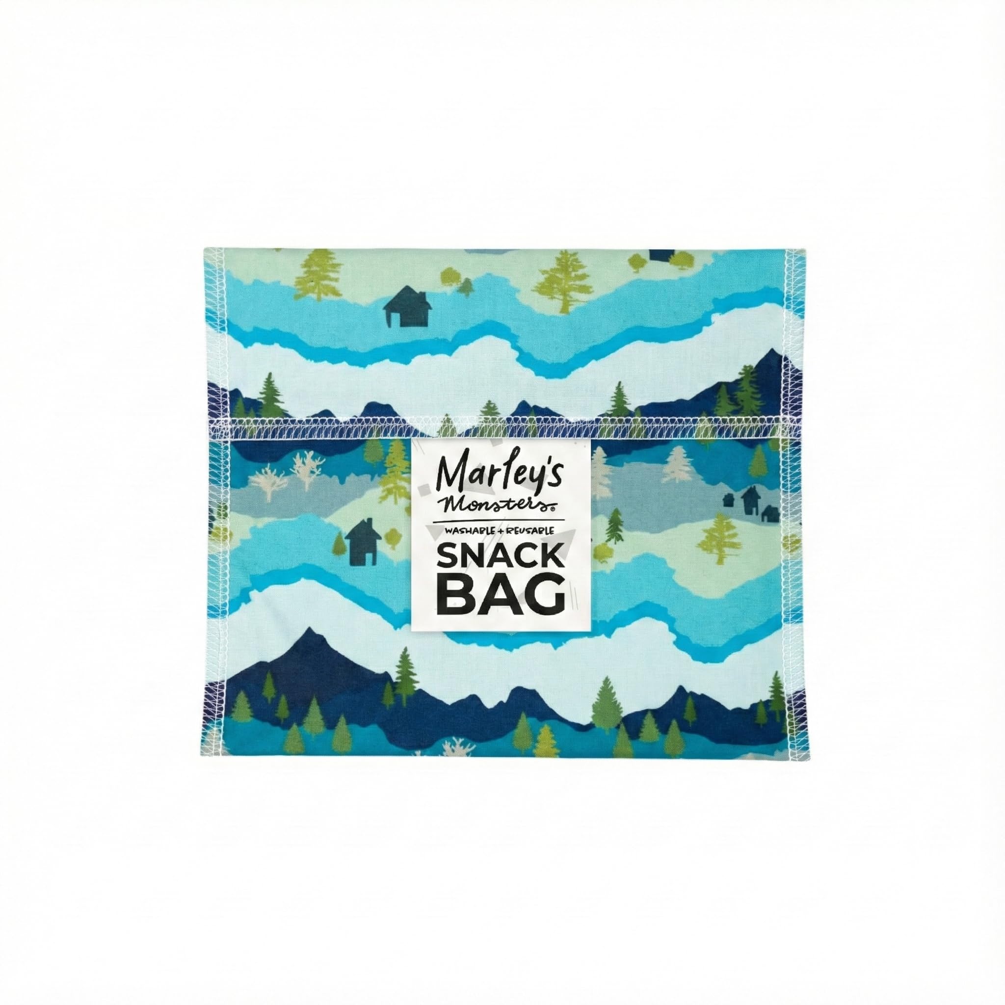 Marley's Monsters Abstract Mountains Reusable Sandwich & Snack Bags