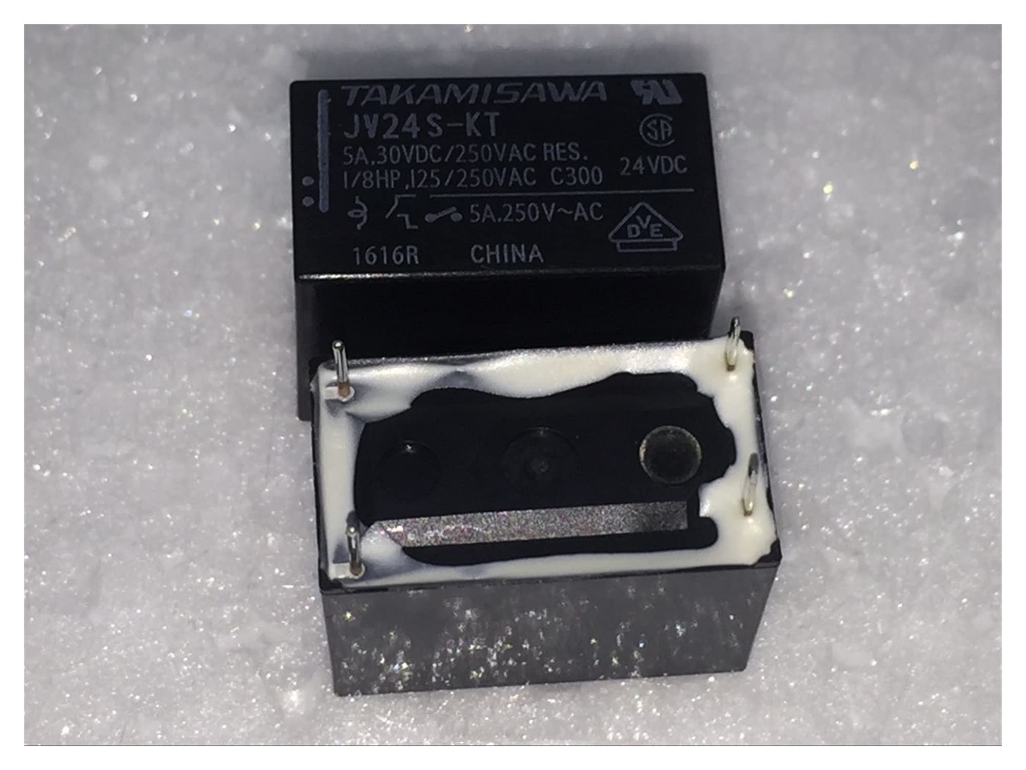 Relais JV24S-KT 24V commutation stable 5A carte électronique 4 PIN