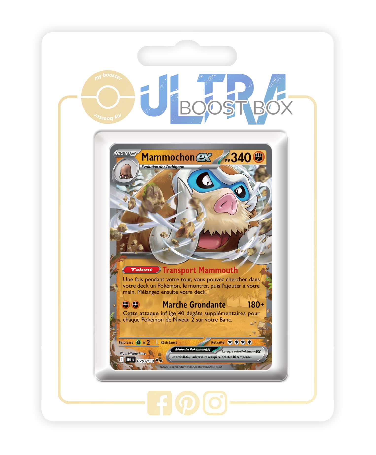 Carte pokémon française mimiqui ex 069/159 aventures ensemble - Jeux & Jouets