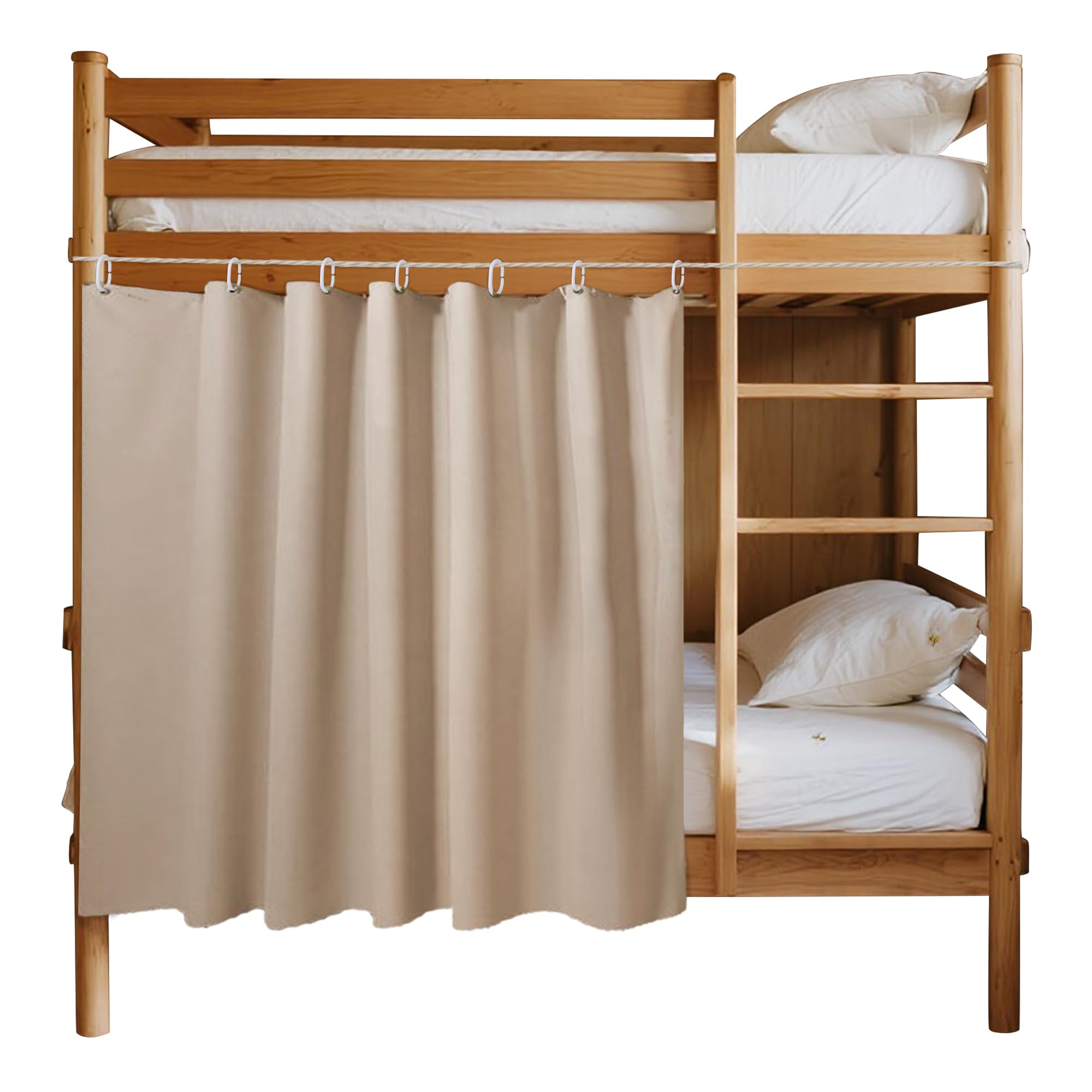 Aisi Bunk Bed Curtains Dorm Room Privacy Canopy Blackout Bunk Bed Drapes for Bottom Bunk Bed — image 1