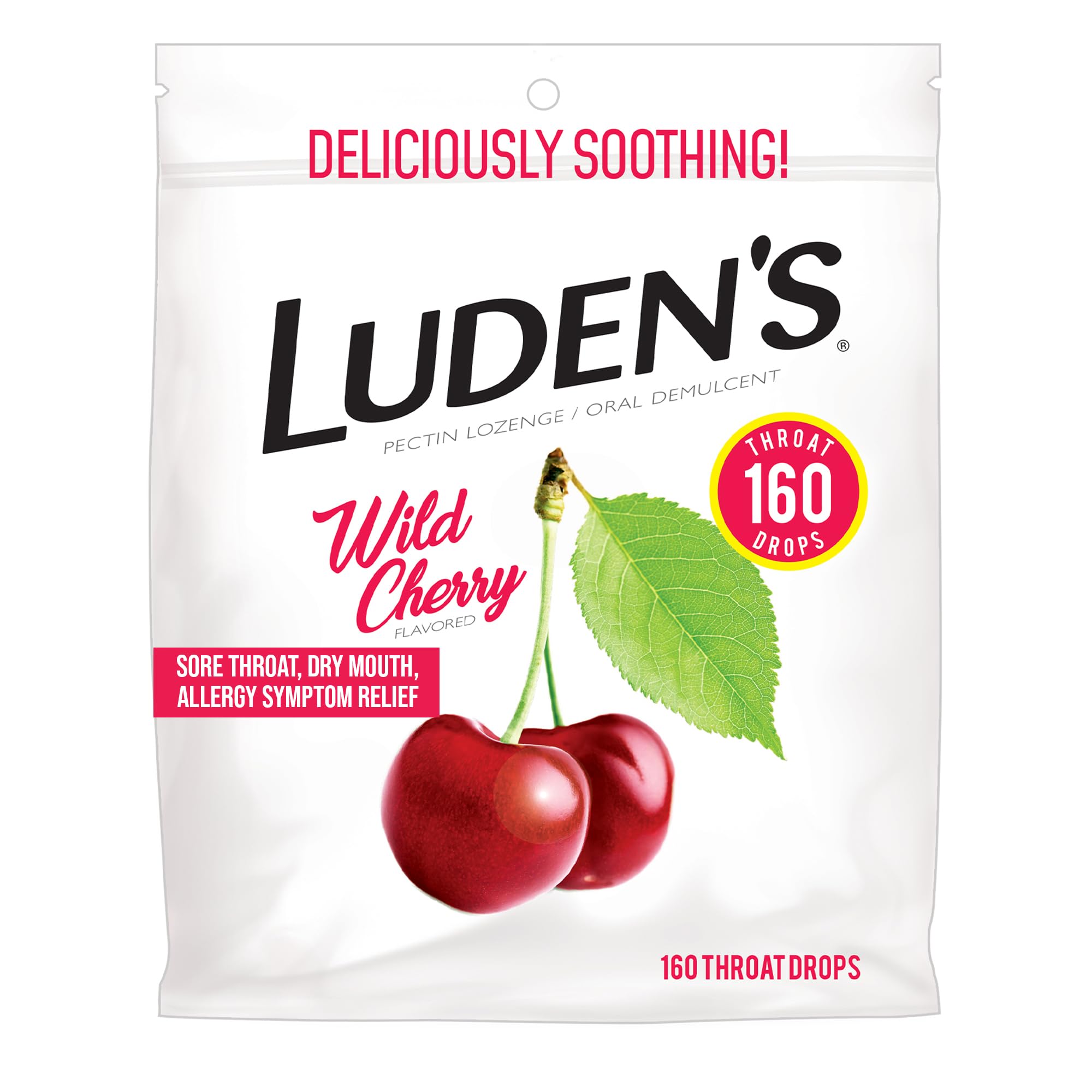 Luden's Sore Throat Relief Drops, Wild Cherry, 90 Count — Amazon image 10