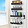 Magnetic Cup Holder for Fridge,8 Cups Water Bottle Organizer for Stanley 30 40 oz with Tumbler Lid Organizer,High Capaci