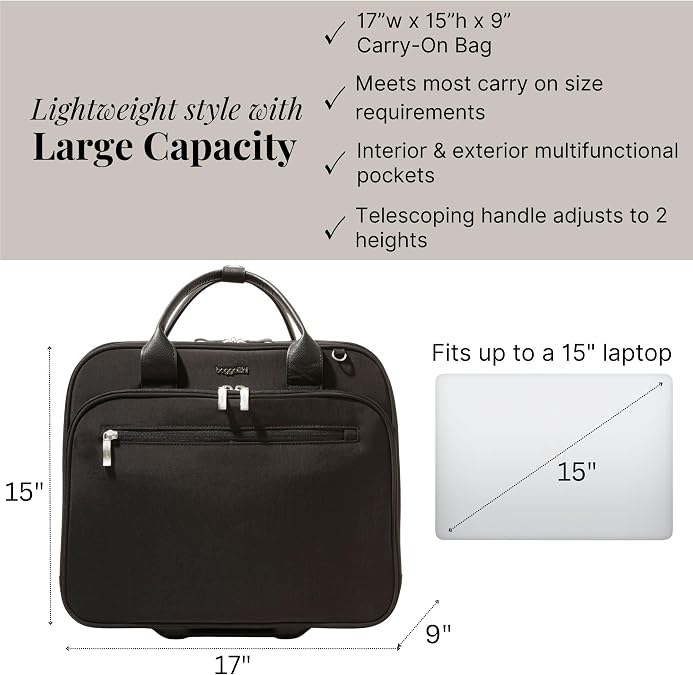Baggallini Women's 2 Wheel Tote