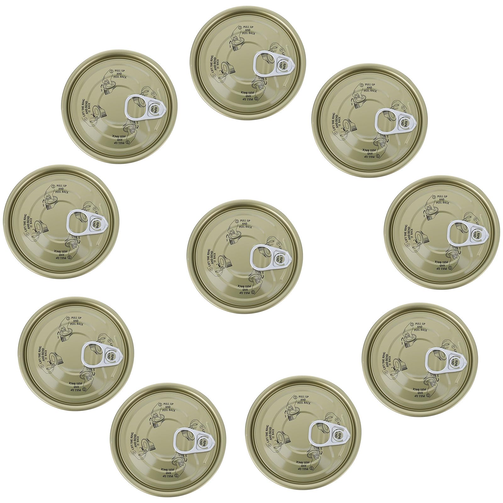 Barattoli Per La Conservazione Alimenti Ermetici in Metallo, Set Da 10 Lattine Sigillate Per Tè, Caramelle e Snack, Contenitori Impermeabili Per Cucina e Conservazione Casa