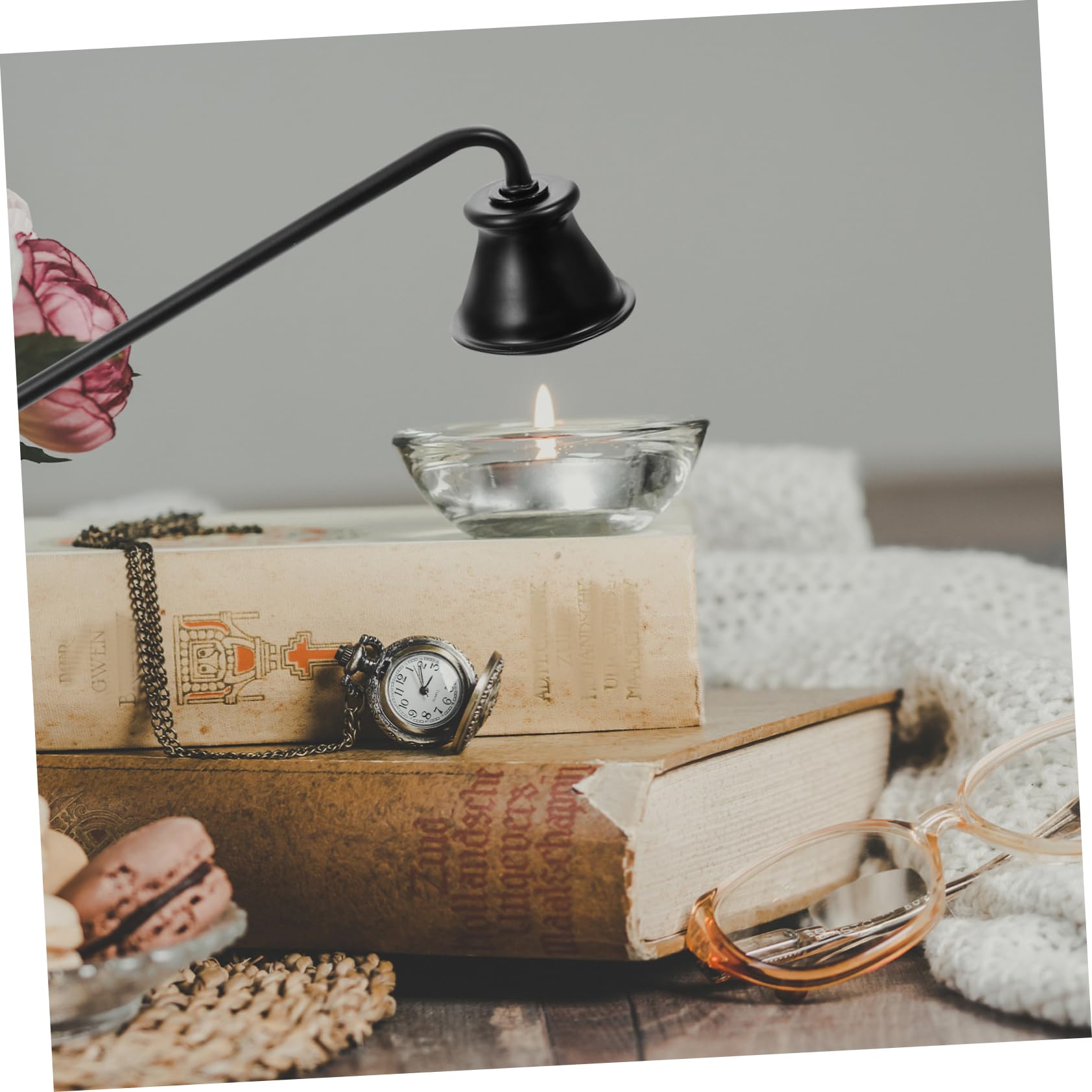 RORPOIR Candle Extinguisher Snuffer Long Handle Candle Stopper for Wick Extinguishing for Home and Camping Use Chic Design and Reusable Candle Accessory