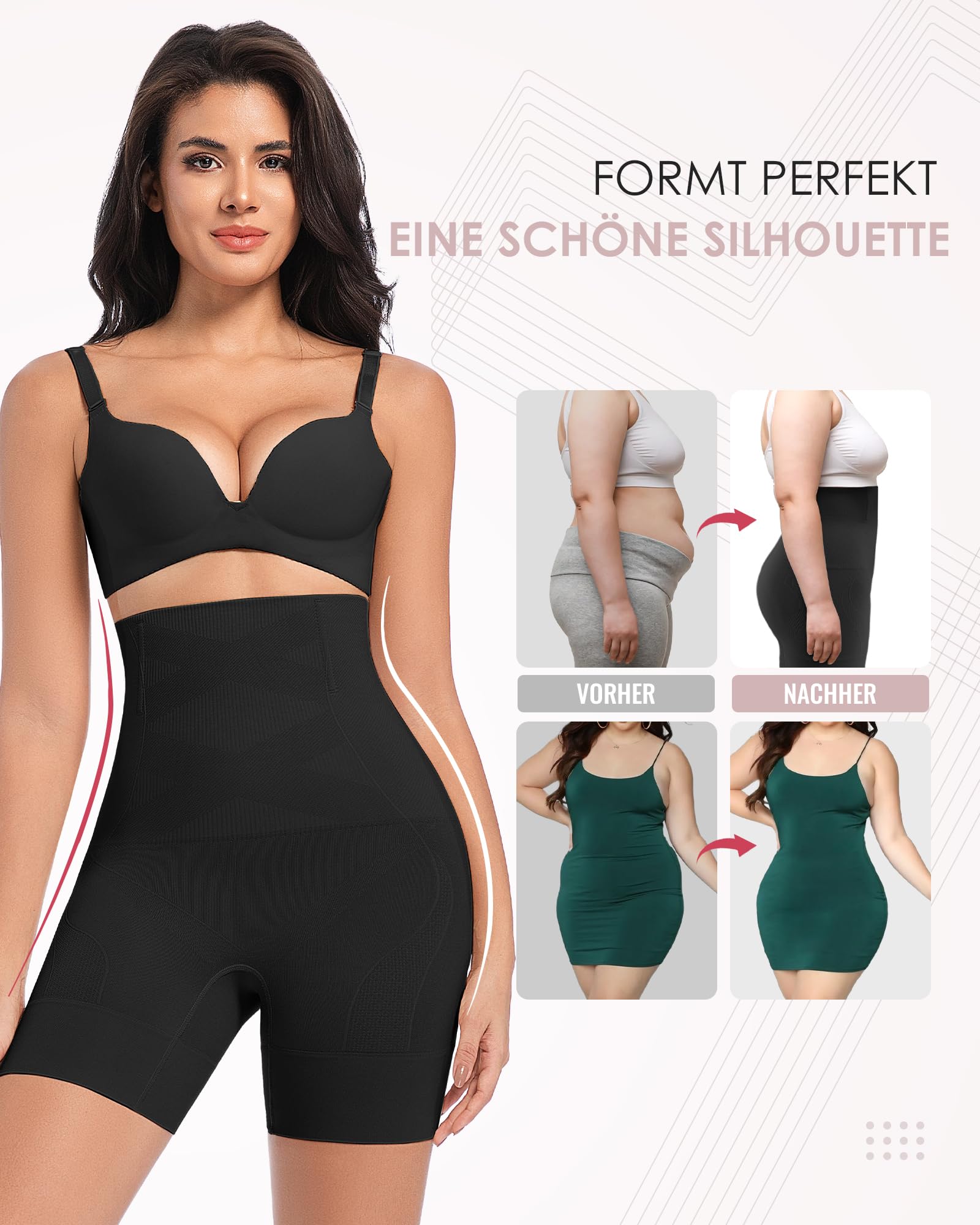 YADIFEN Pantaloncini da ciclismo, da donna, molto corti, da donna, sotto il vestito, gonna anti-sfregamento, comodi a vita alta