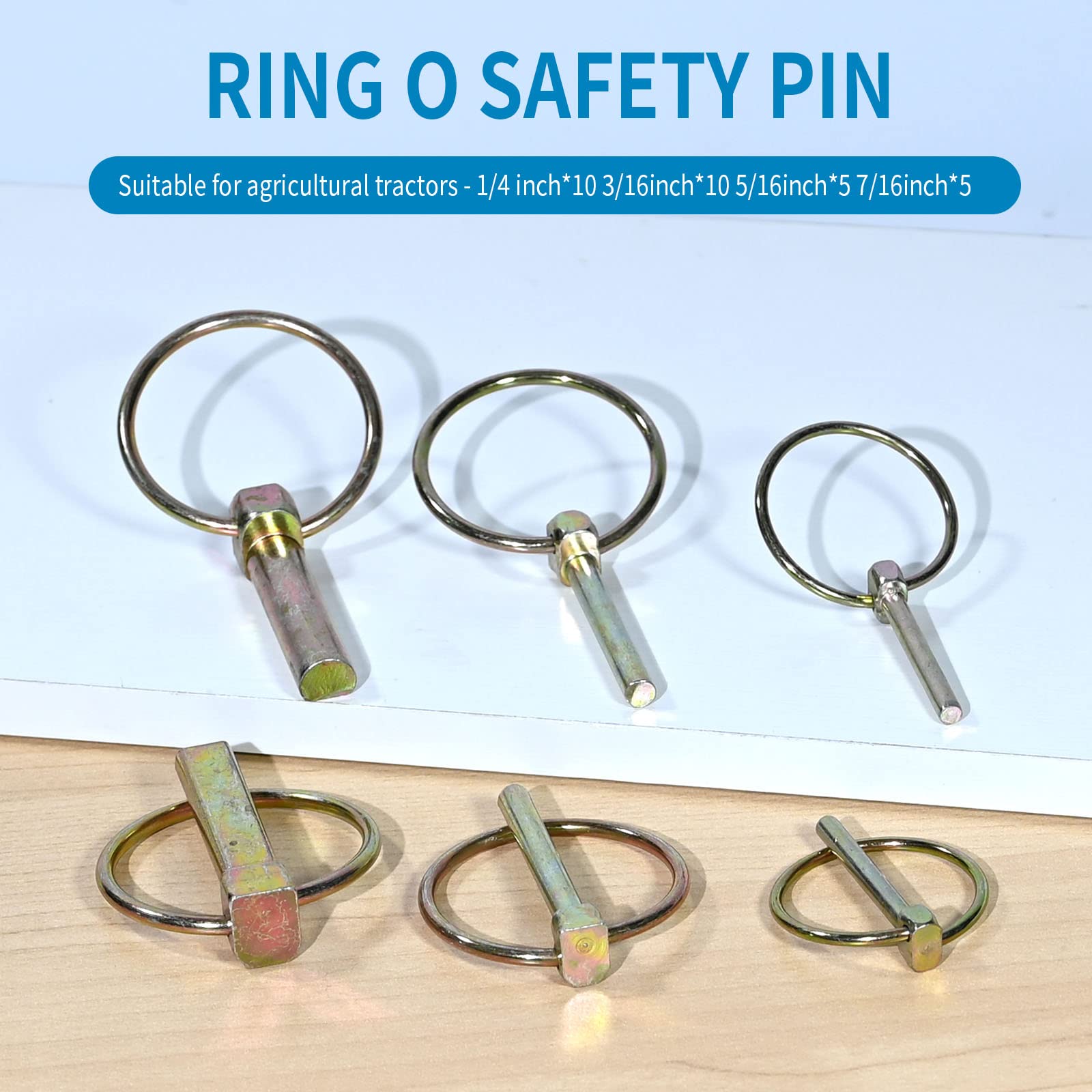 Lynch Pin Rigging Lynch Pin Assortment 30PC Stainless Steel Kit – Heavy Duty Linch Pins ...