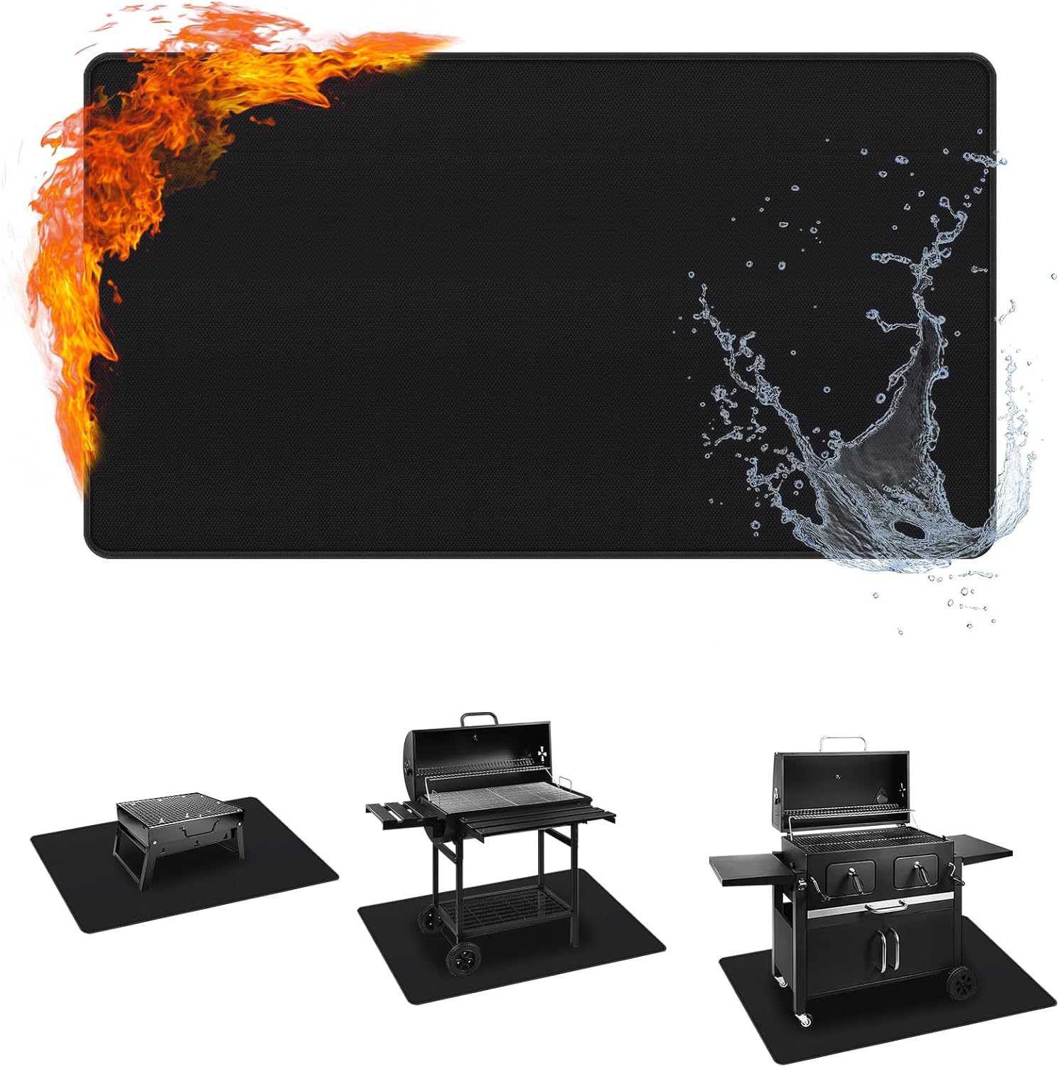 Amazon.com: Alfheim 65 x 48 inches Under Grill Mat for Outdoor Grill ...
