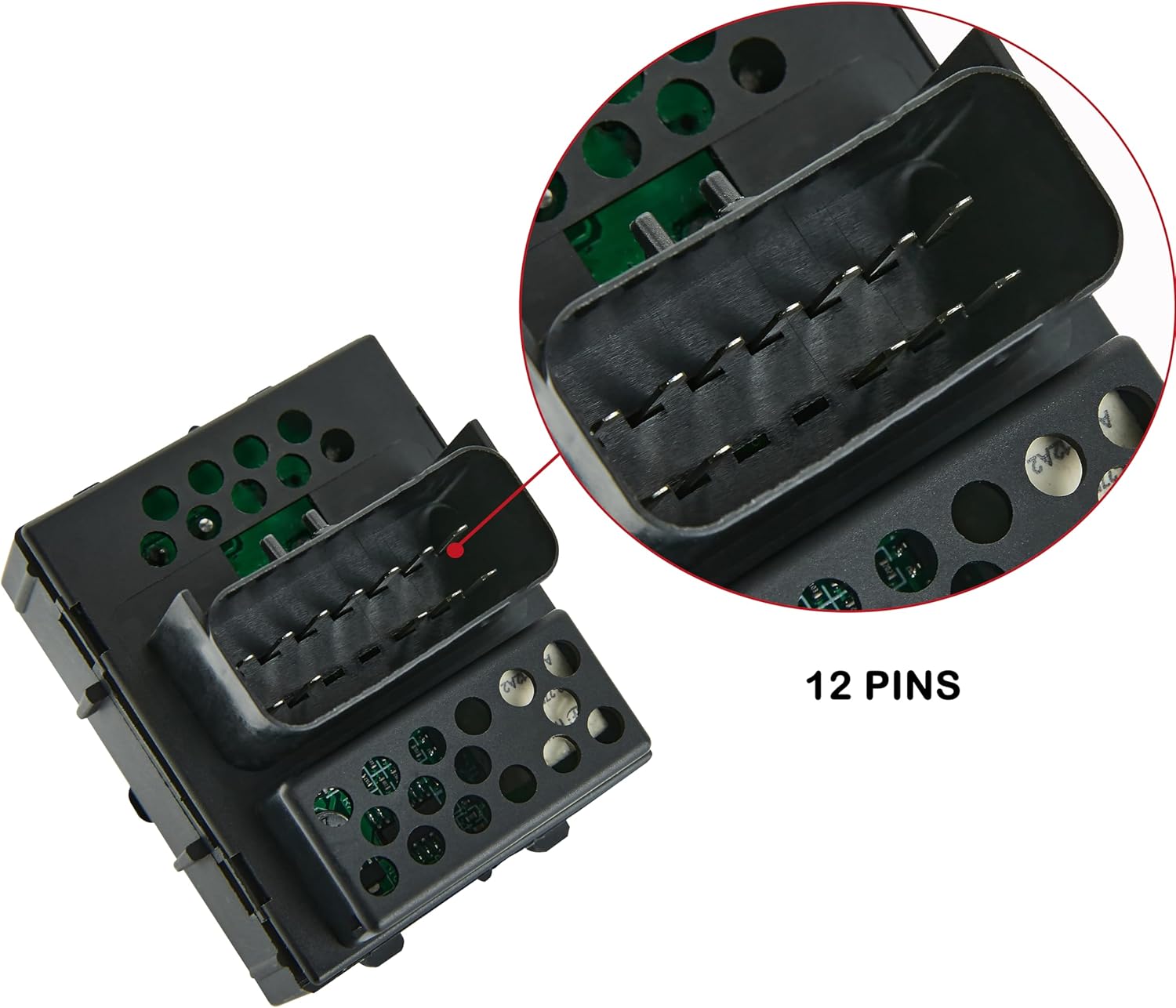 Power Window Switch Fits for Jeep Wrangler 2007-2010,4-Door Front Left Driver Side Control Door vidrios Master Switch.OEM 4602756AB, 4602756AA