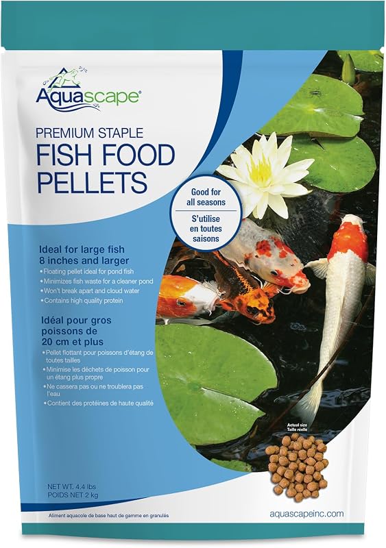 Ração flutuante em pellets para carpas e peixes de lago Aquascape – 2 kg