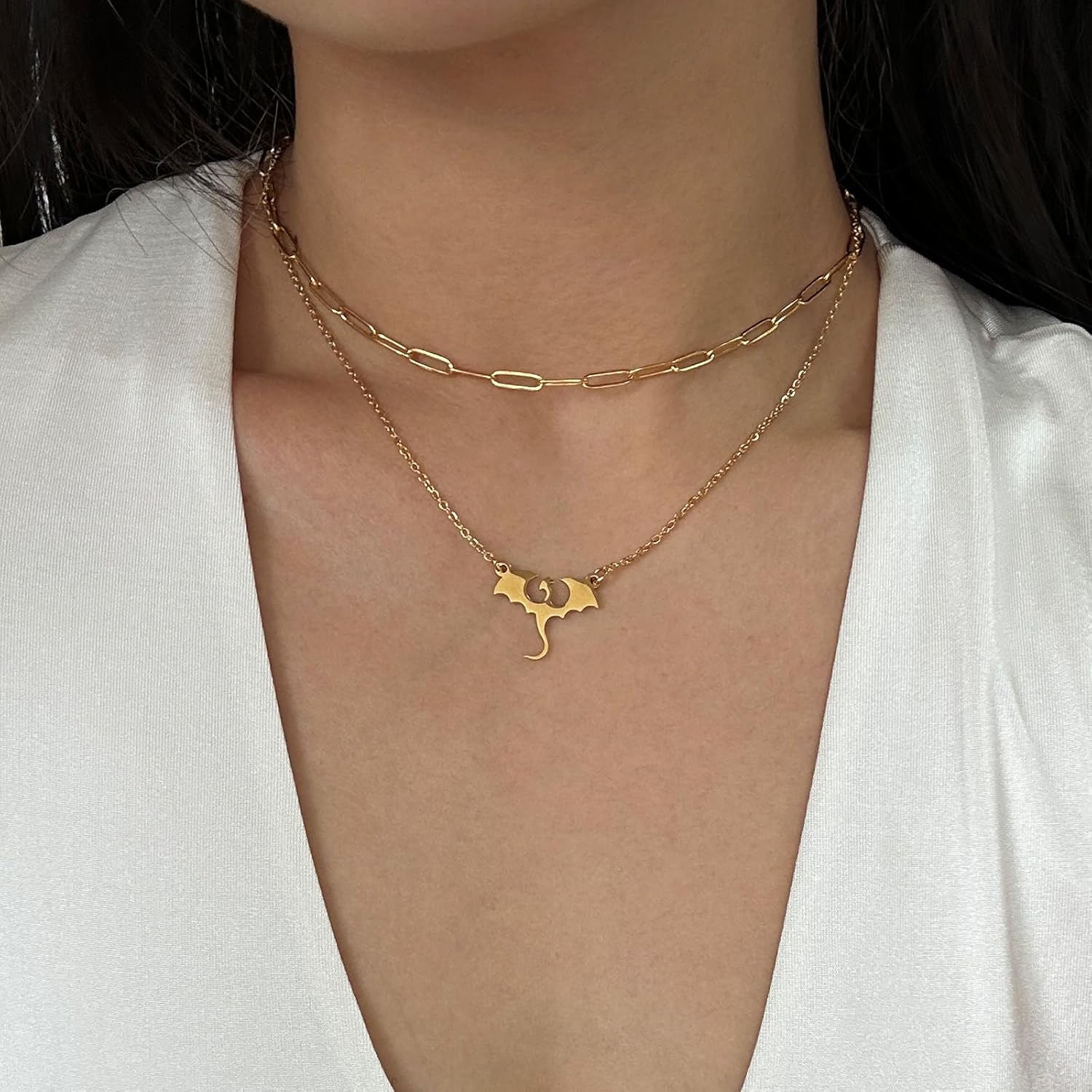 Gold/Silver Plated Necklace for Women, Dragon, Horse, Dachshund, Cat, Turtle Necklaces for Womens Dainty Simple Jewelry Gifts - Image 4