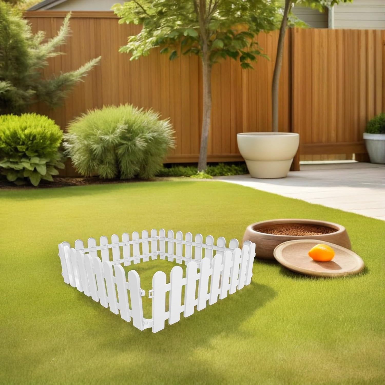 4pcs Tortoise Enclosure Fence Outdoor Pet Playpen Plastic Portable Reptile and Rabbit Safety Pen 50cm X 20cm for Garden Grass Grazing and Sunbathing