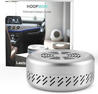 Car Odor Eliminator Lasts 10 Years, Nano Catalyst Deodorizer Removes Smoke, VOCs, Fragrance-Free, for Fridges, RVs, Closets & Bathrooms, Better Than Charcoal, Baking Soda & Air Fresheners