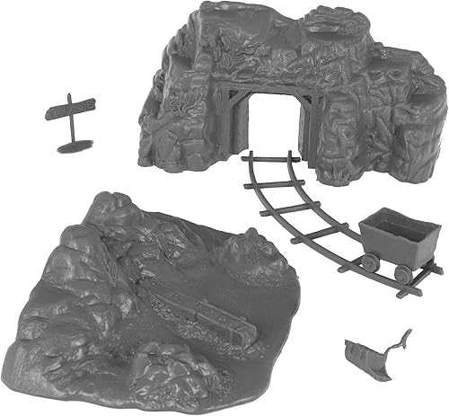 BMC Classic Marx Western Gold Mine Plastic Cowboys Army Men Playset Accesorios