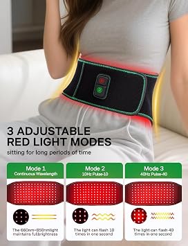 Medisana Red Light Therapy Belt for Back Pain Relief