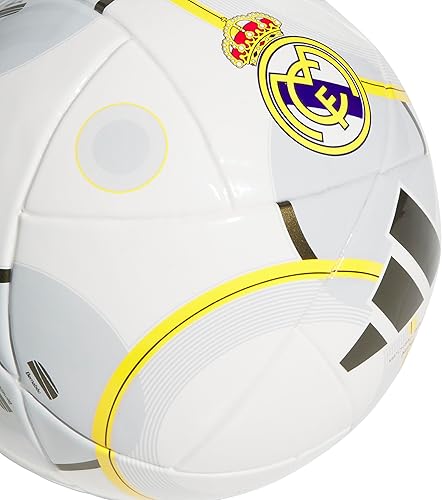 Miniatura 3 de adidas Real Madrid Home - Balón de fútbol unisex para adultos, blancodorado intenso, gris sólido, 1