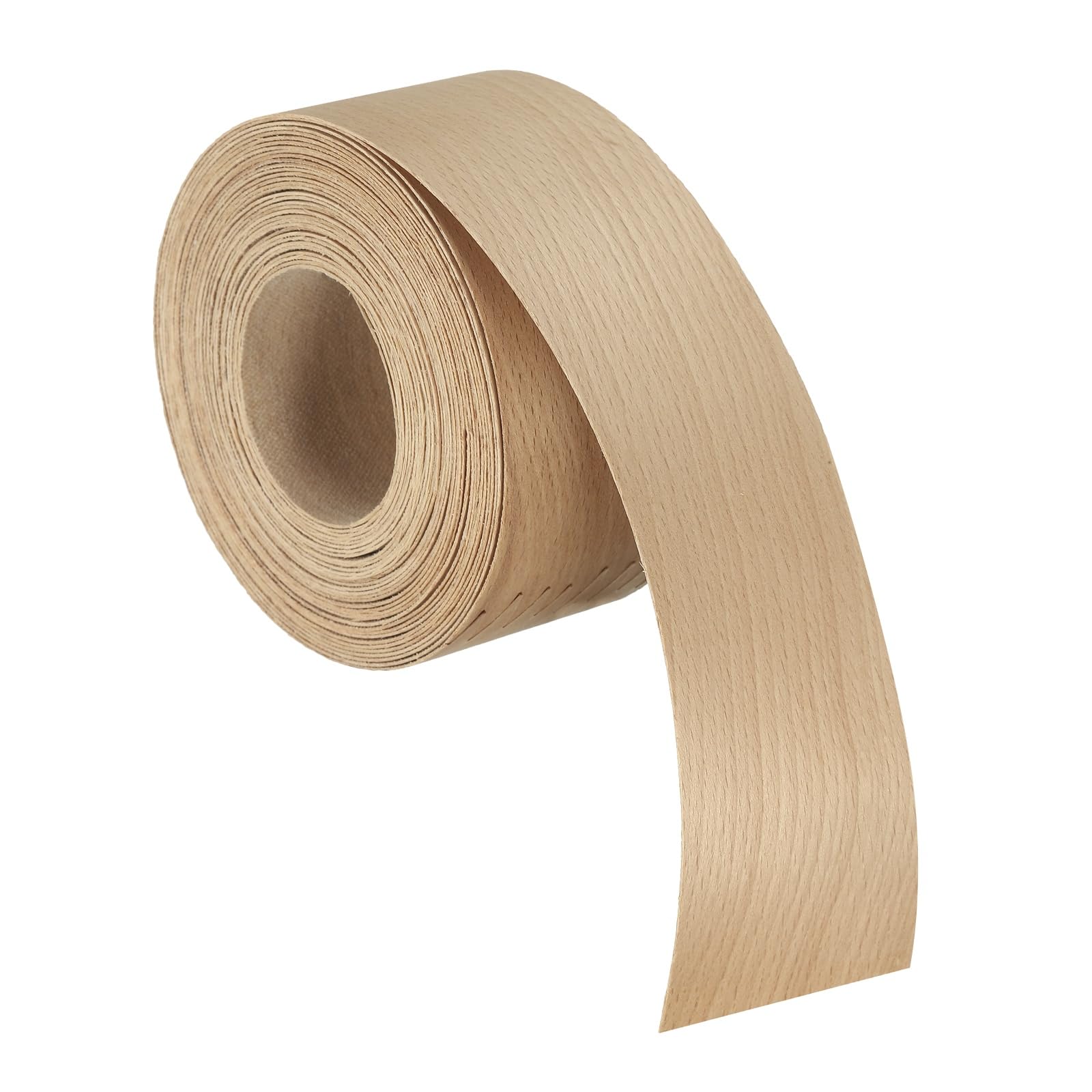 sourcing map 5cm x8m Wood Veneer Edge Banding Beech Edging Strips