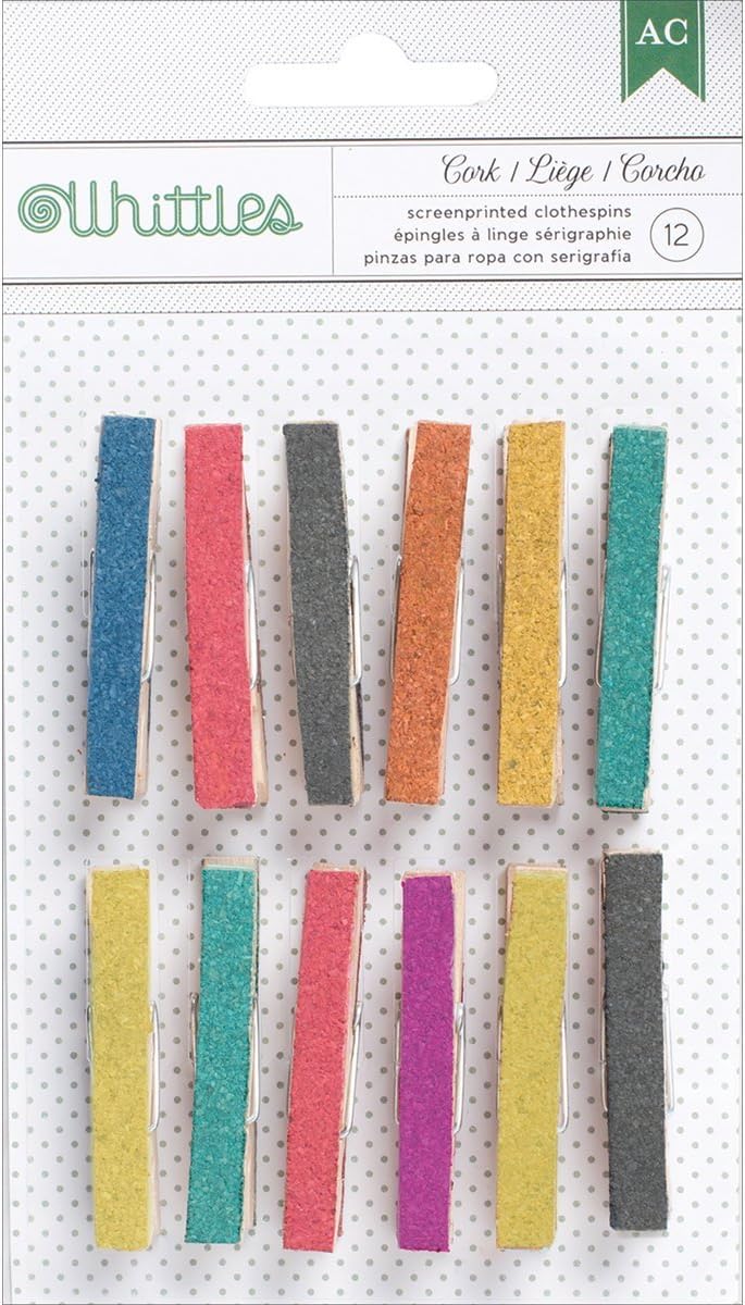Ubersweet® Whittles Clothespins (12 Pack), Cork