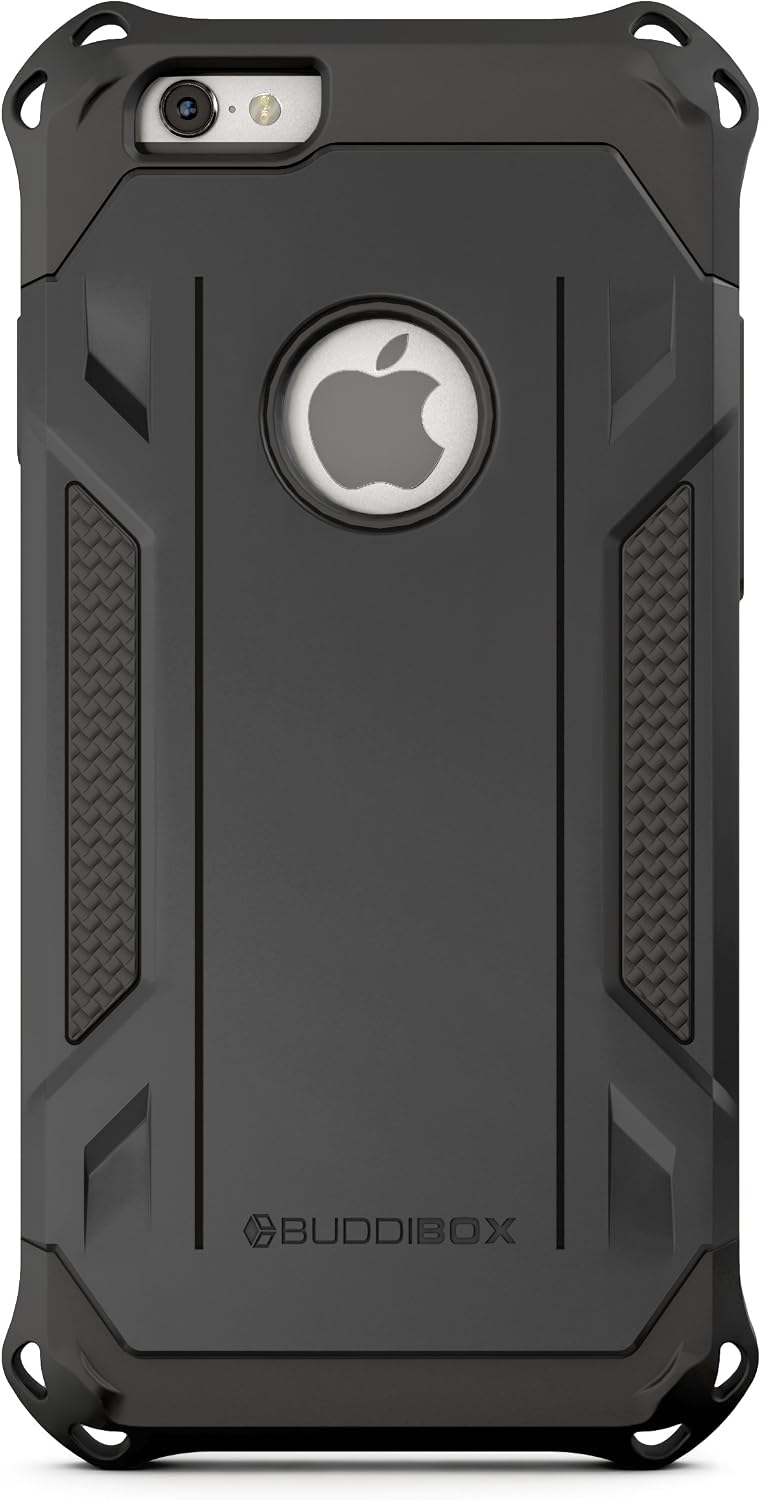 BUDDIBOX iPhone 6s Case, [Corner Series] – Heavy Duty Protection from Falls – Also Compatible with Apple iPhone 6 – [Black]