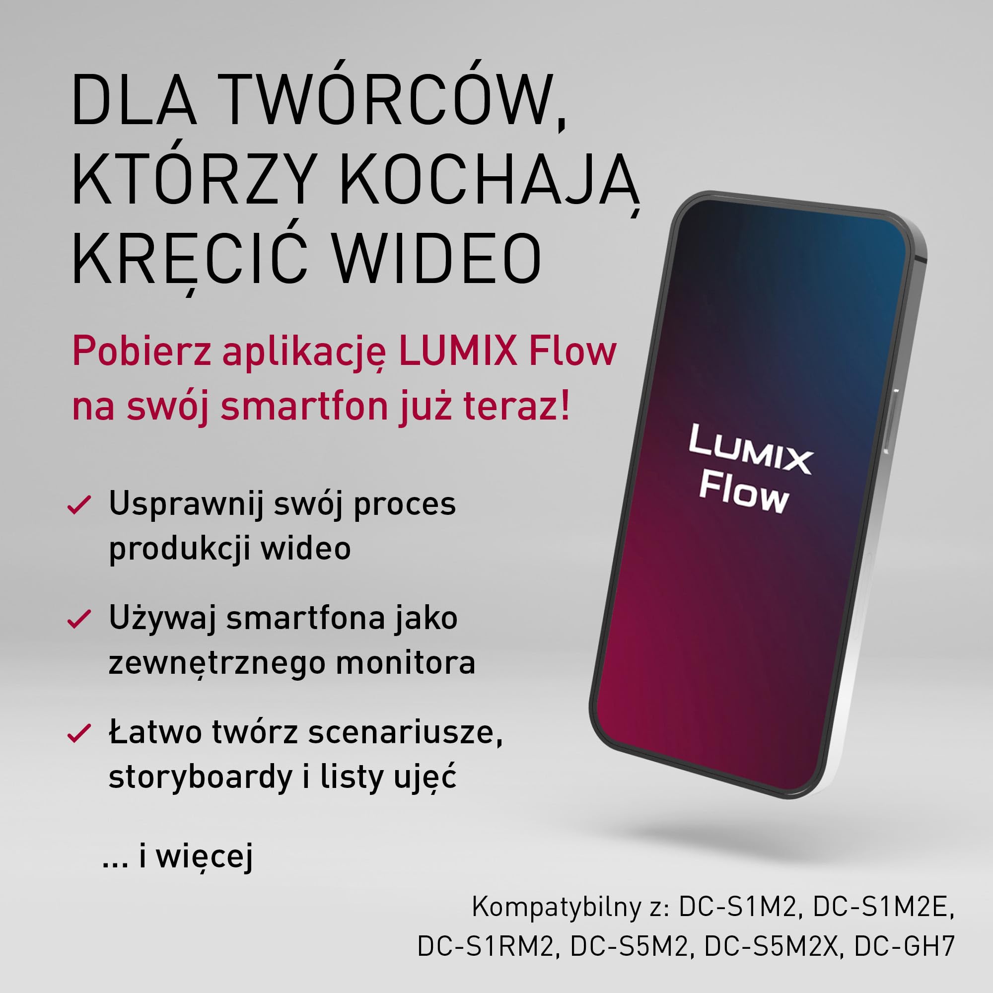 Panasonic LUMIX DC-S1M2E | Pełnoklatkowy aparat bezlusterkowy, 24MP, 4K 120p, 5.1K 60p Open Gate, ProRes RAW, fazowy Hybrydowy AF, L-Mount, sam korpus, czarny