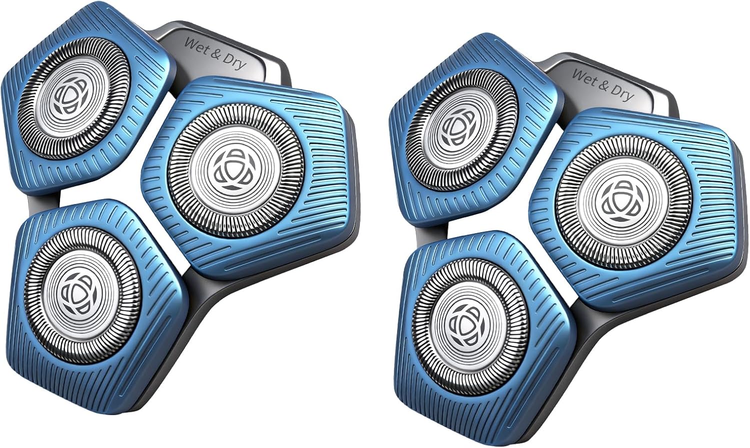 SH71/50 Replacement Shaving Heads Compatible with Phili*s Series S5000 (S5XXX) & S7000 (S7XXX) Shavers-Fits SH60/70, SH70/70 Models (Blue-2pcs)