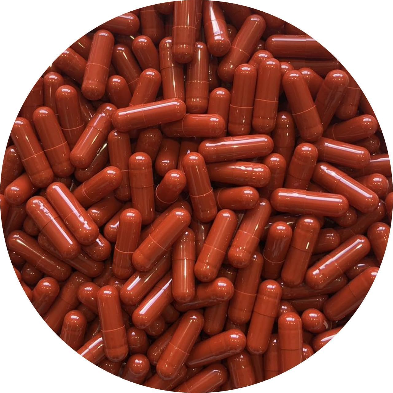 Pure Capsules  Size 0 Swedish Orange Empty Gelatine Capsule -for Self Fill, DIY,Halal,Kosher, SGS Certified, size 0 pill capsules Swedish Orange colour-Tio2 Free, BSE Free, Pure Bovine 10000