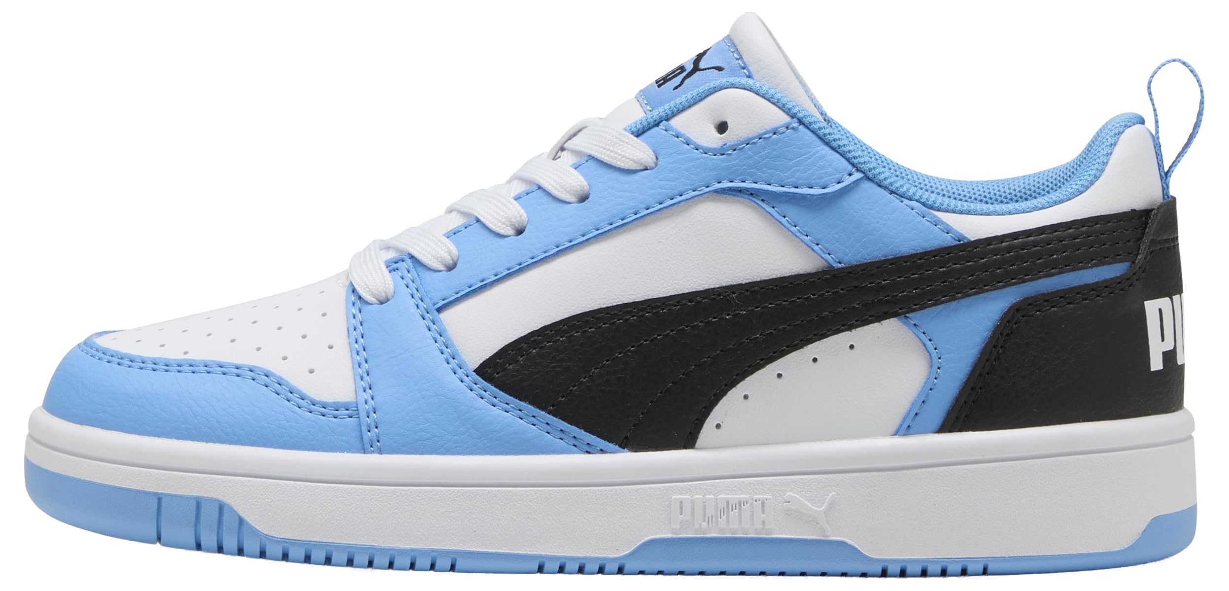 Puma Rebound V6 Lo JrSneaker Unisex per Bambini, Team Azzurro Puma Nero Puma Bianco, 36 EU