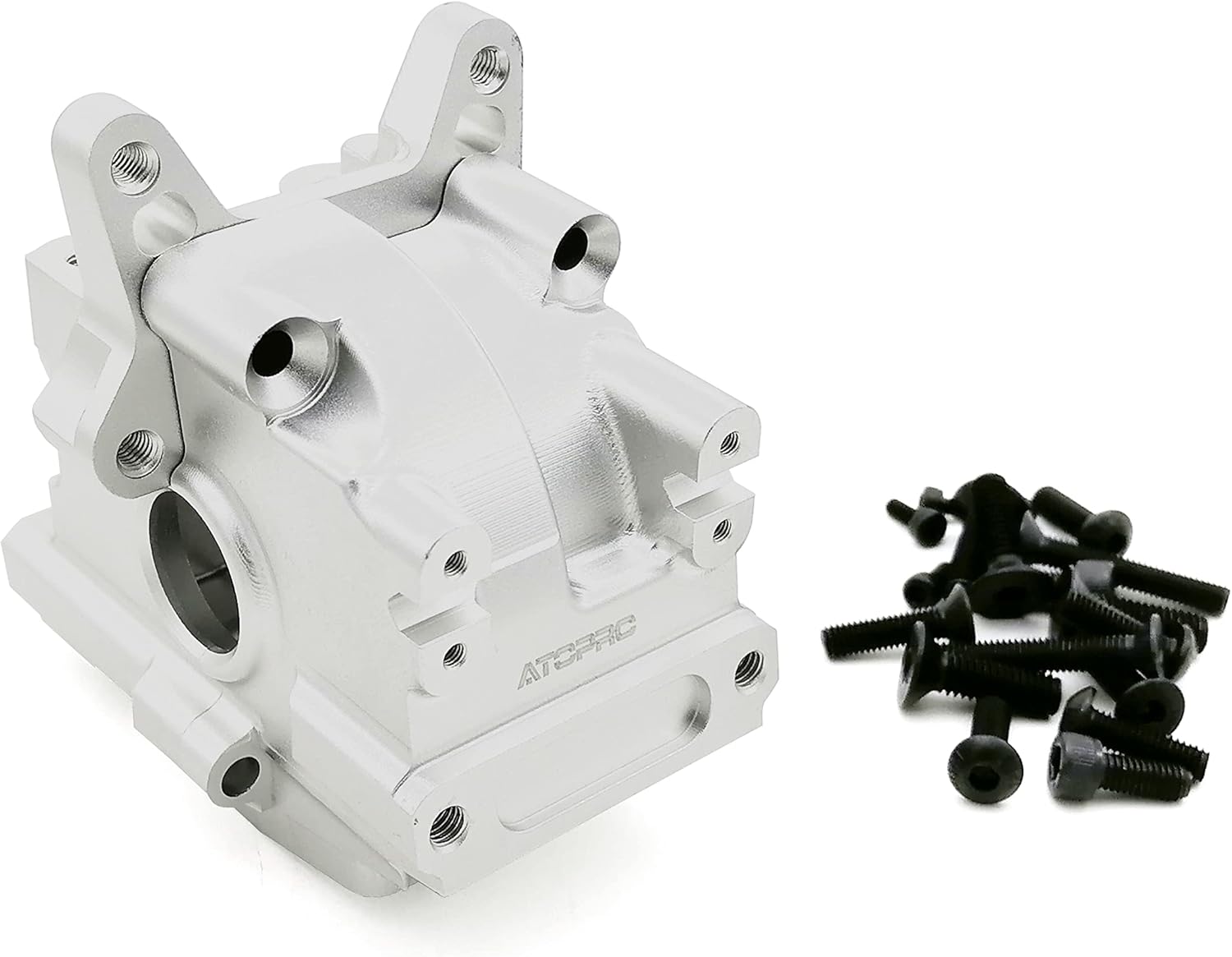 Aluminum Front Transmission Case for Losi 5ive-T/B and Mini (Silver)
