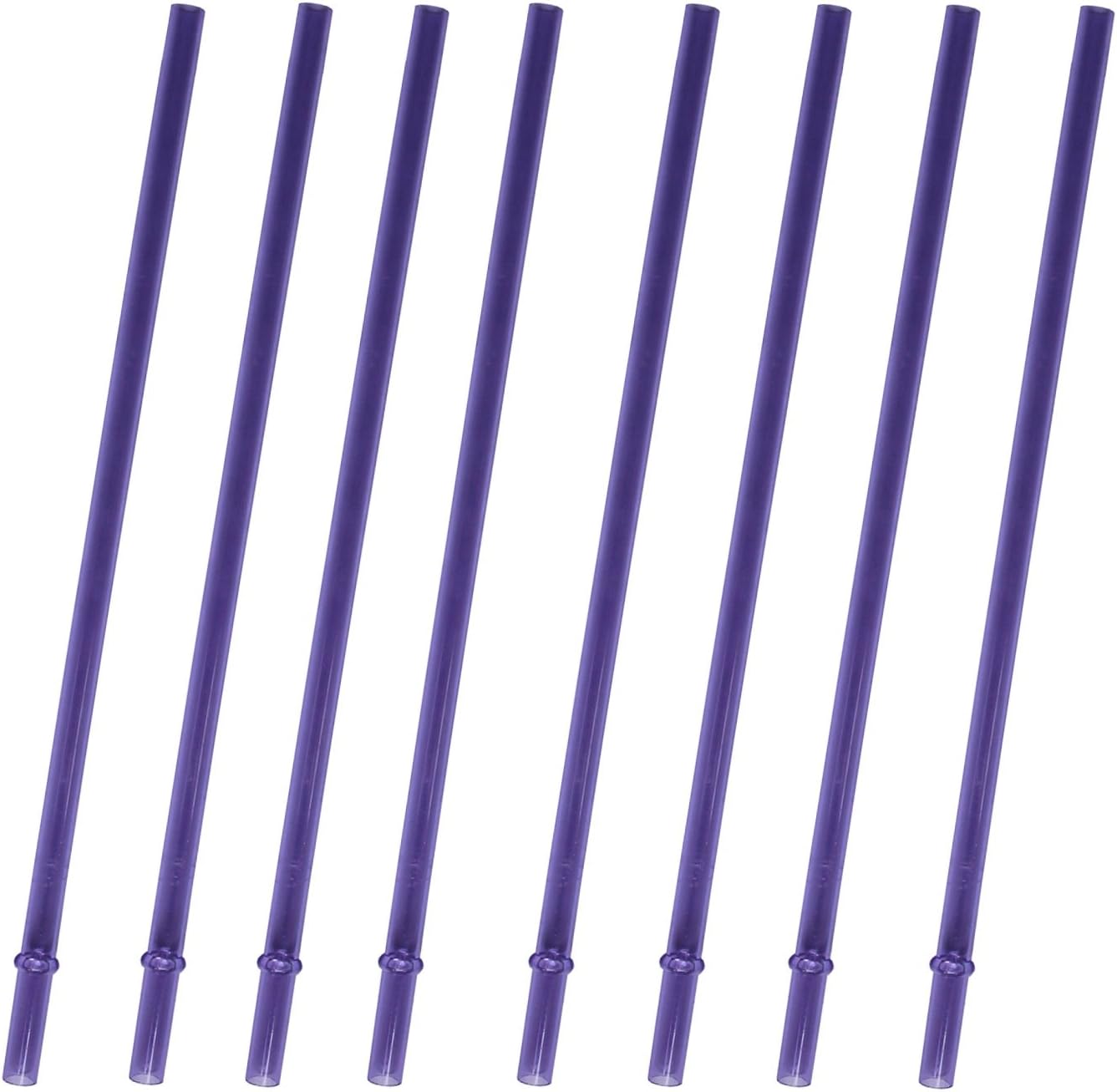 Purple Replacement Acrylic Straw Set of 8, Fits for 16oz, 20oz, 24oz Tumblers