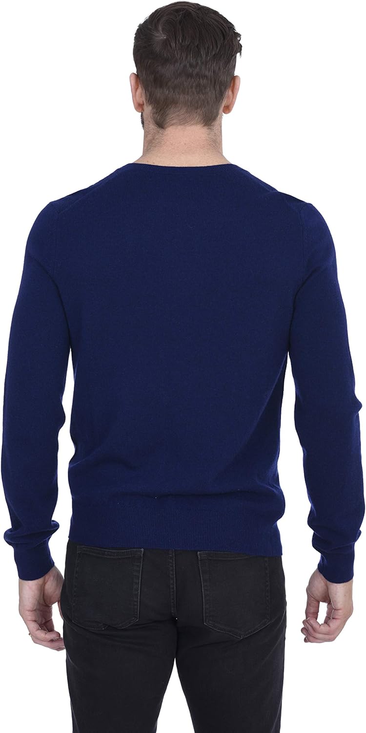 Cashmeren Men’s Basic V-Neck Sweater 100% Pure Cashmere Long Sleeve Classic Pullover - Image 4