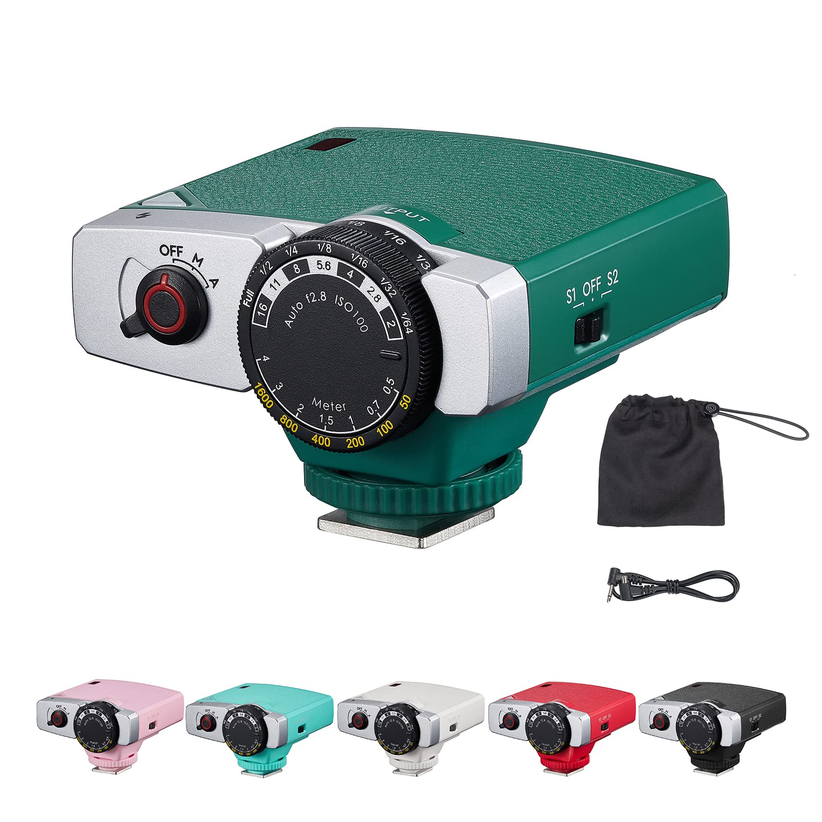 Godox Lux Elf Retro-Kamerablitz Mit Eingebautem Akku - Vintage Blitz Für Canon, Nikon, Sony