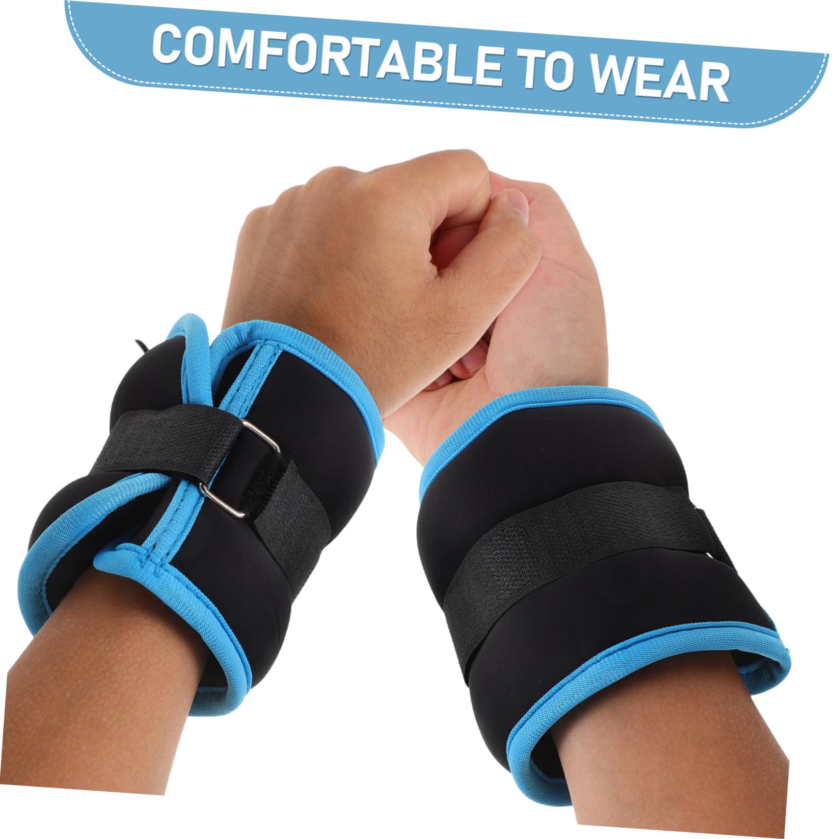 Pesetti Polsi Pesi per Caviglie Regolabili da 0,5kg in Neoprene e Ferro, 2 Pezzi, per Jogging e Allenamento a Casa