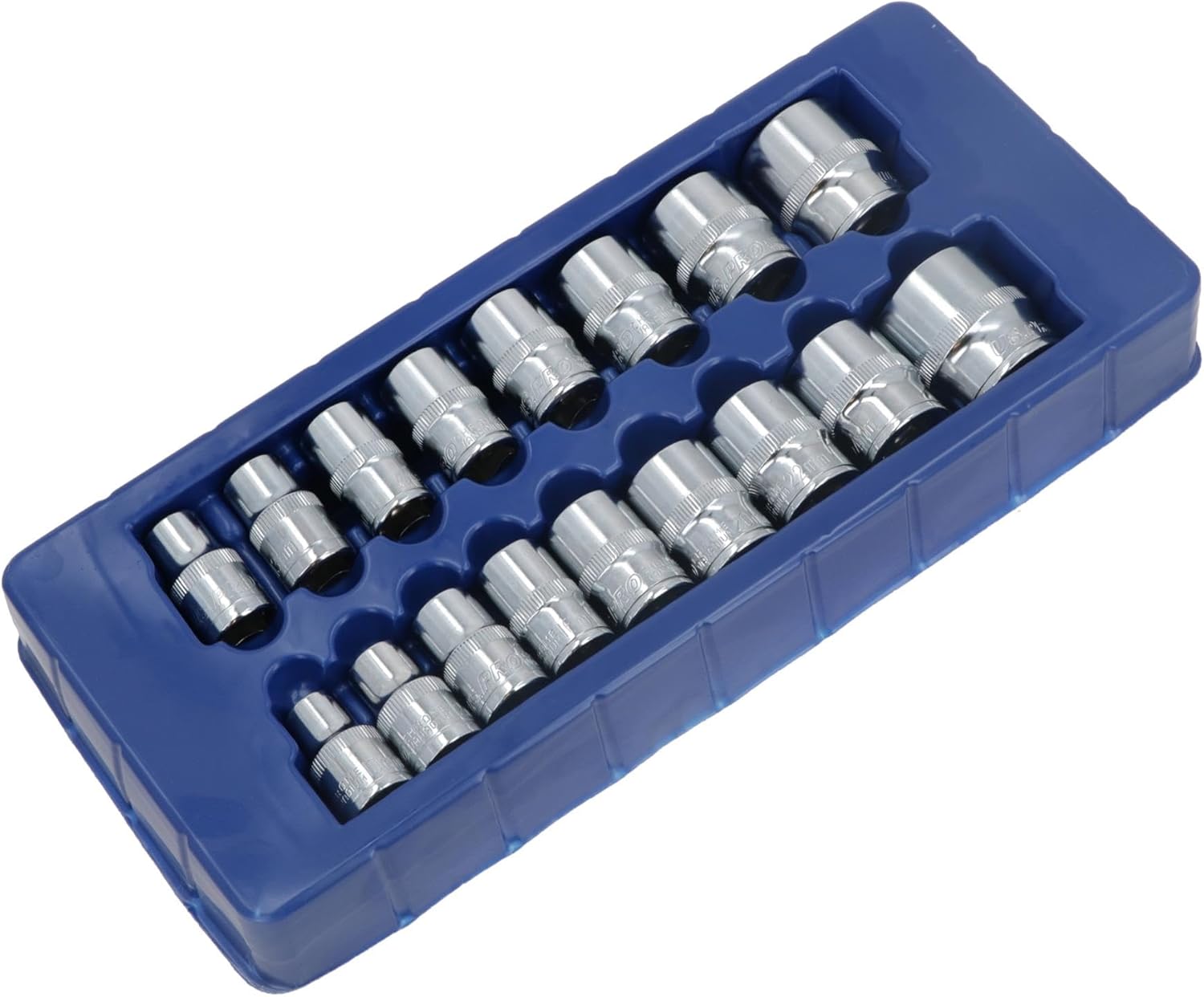 1/2" Drive Shallow Metric MM Sockets Single Hex 6 Sided 10mm - 30mm 17pc